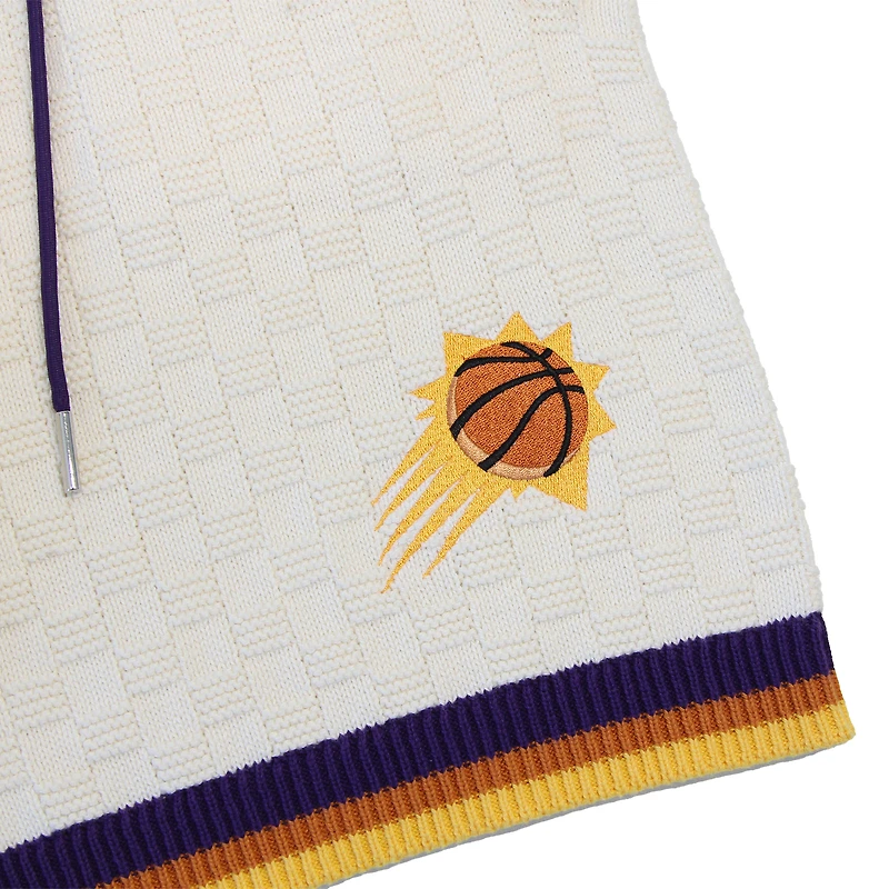 Unisex Authmade  Cream Phoenix Suns Solar Flare Premium Knit Shorts