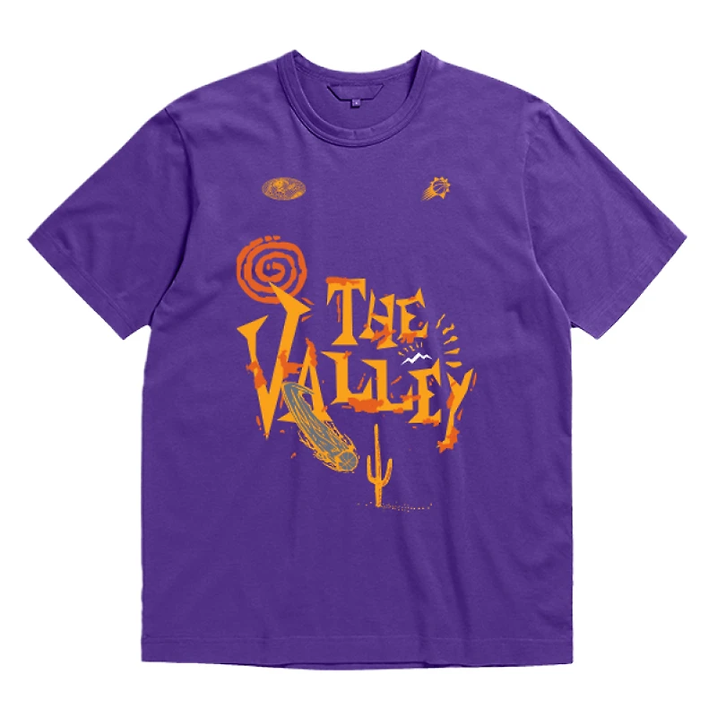 Unisex Bleacher Report x Mitchell & Ness Purple Phoenix Suns World Tour T-Shirt