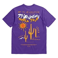 Unisex Bleacher Report x Mitchell & Ness Purple Phoenix Suns World Tour T-Shirt