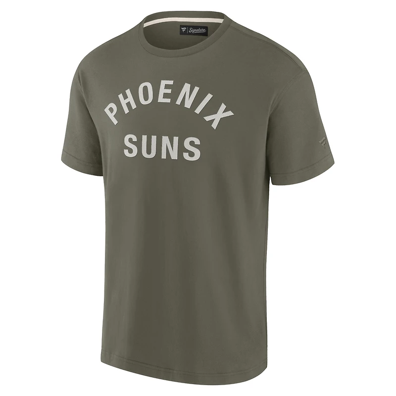 T-shirt unisexe Fanatics Olive Phoenix Suns Elements super doux à manches courtes