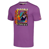 Unisex Homage Kevin Durant Purple Phoenix Suns SkyBox Player Tri-Blend T-Shirt