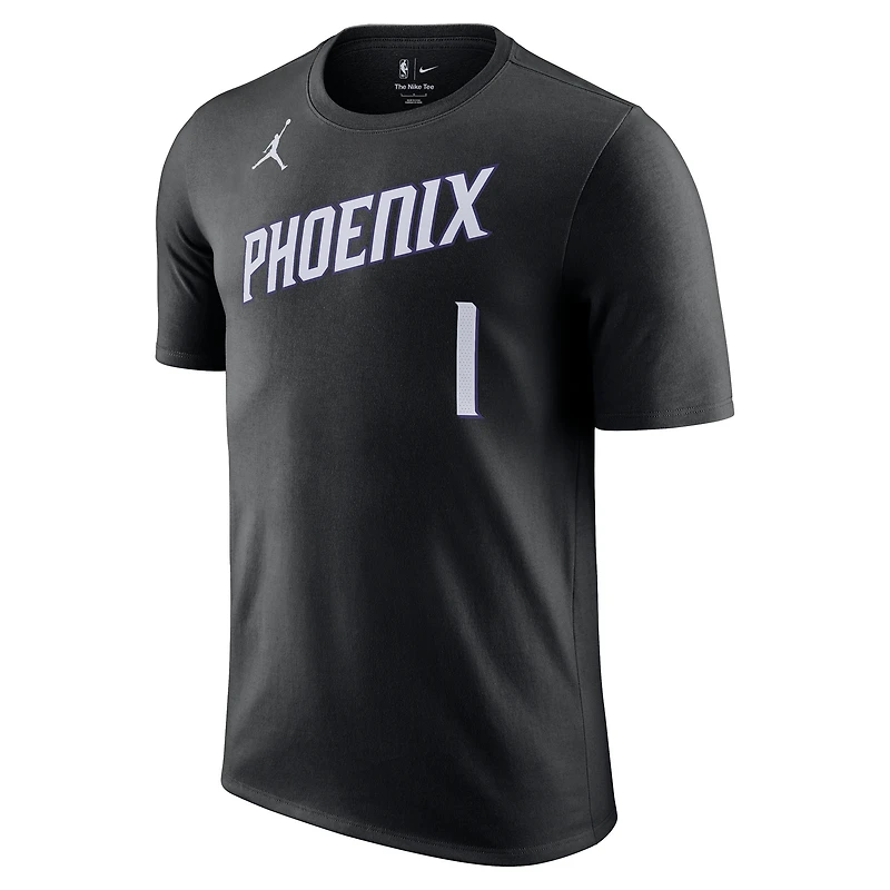 Unisex Jordan Brand Devin Booker Black Phoenix Suns Name & Number T-Shirt - Statement Edition