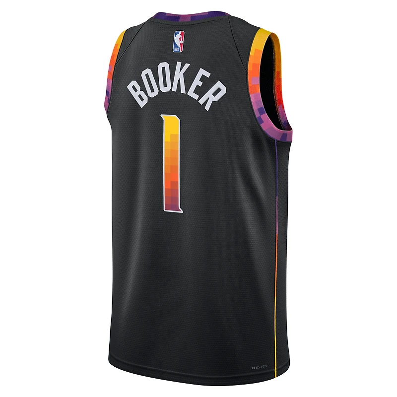 Unisexe Jordan Brand Devin Booker Maillot Phoenix Suns Swingman Noir - Édition Statement