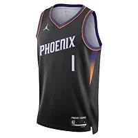 Unisex Jordan Brand Devin Booker Black Phoenix Suns Swingman Jersey - Statement Edition