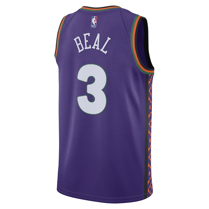 Maillot de joueur Nike unisexe Bradley Beal Purple Phoenix Suns 2024/25 Swingman - Édition City