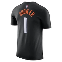 T-shirt unisexe Nike Devin Booker noir Phoenix Suns 2025/26 City Edition avec nom et numéro