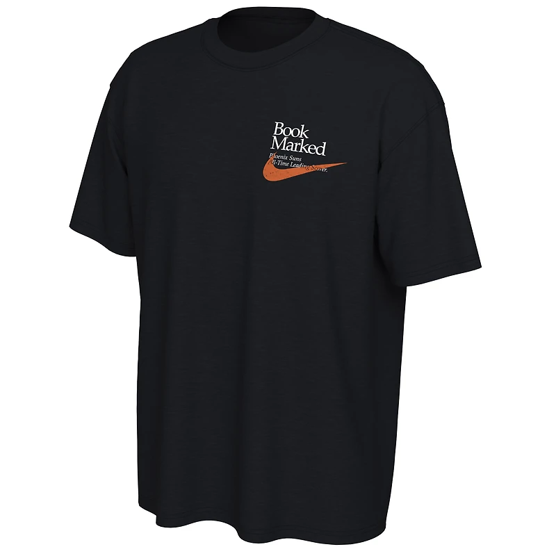 T-shirt unisexe Nike Devin Booker, meilleur marqueur de tous les temps des Phoenix Suns, noir