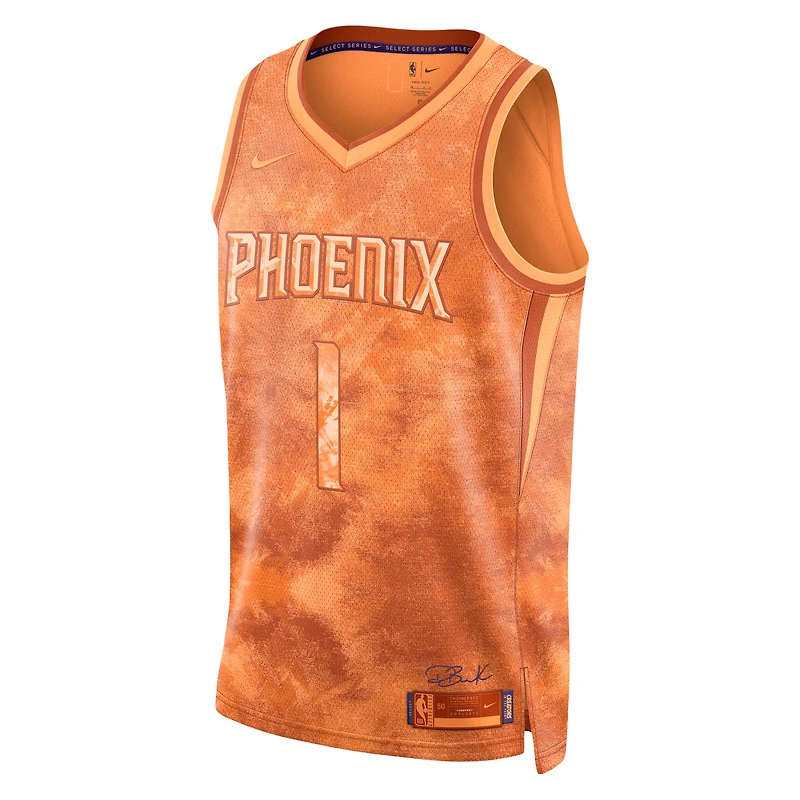 Unisexe Nike Devin Booker Orange Phoenix Suns Select Series Swingman Jersey