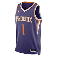 Maillot unisexe Nike Devin Booker violet Phoenix Suns Swingman