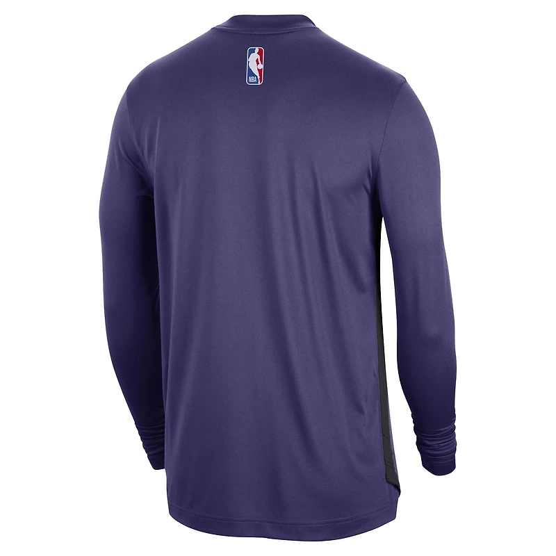 Unisex Nike Purple Phoenix Suns 2023/24 Authentic Pregame Long Sleeve Shooting Shirt