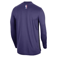 Unisex Nike Purple Phoenix Suns 2023/24 Authentic Pregame Long Sleeve Shooting Shirt