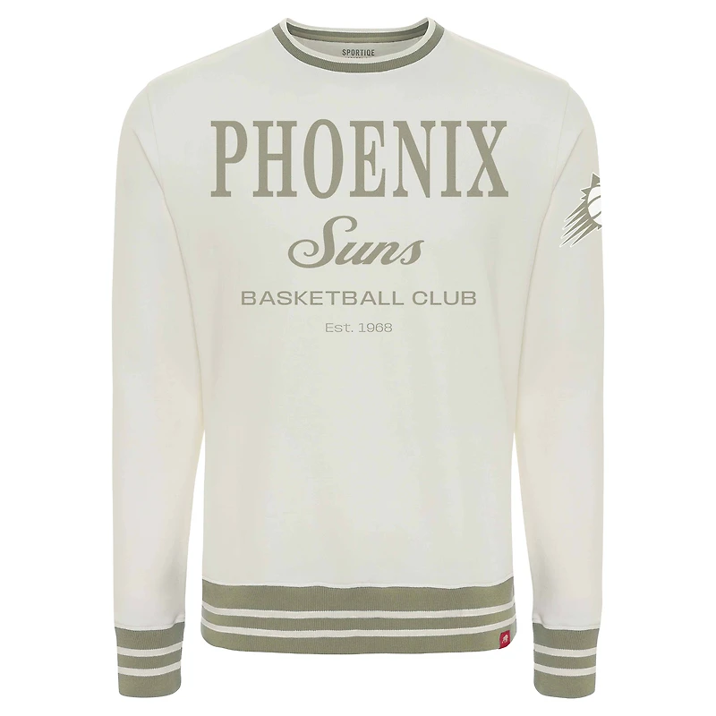 Unisex Sportiqe  Cream Phoenix Suns Athletic Club Collection Ellington Premium Sweatshirt