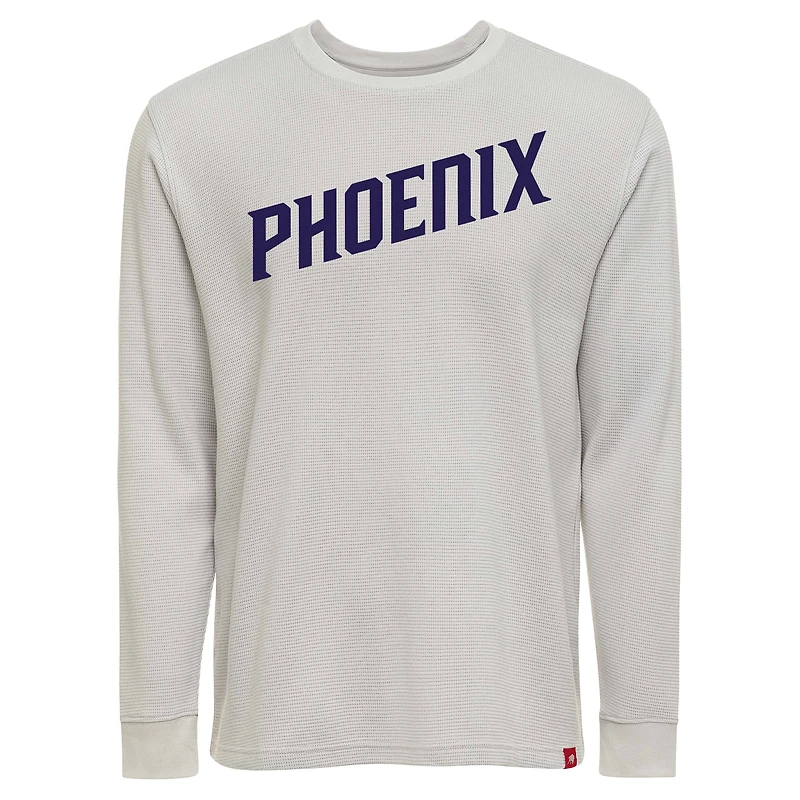 Unisex Sportiqe Gray Phoenix Suns Afton Thermal Long Sleeve T-Shirt