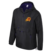 Unisex Stadium Essentials Black Phoenix Suns Compete Quarter-Zip Windbreaker Jacket
