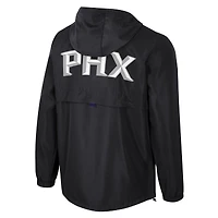 Unisex Stadium Essentials Black Phoenix Suns Compete Quarter-Zip Windbreaker Jacket