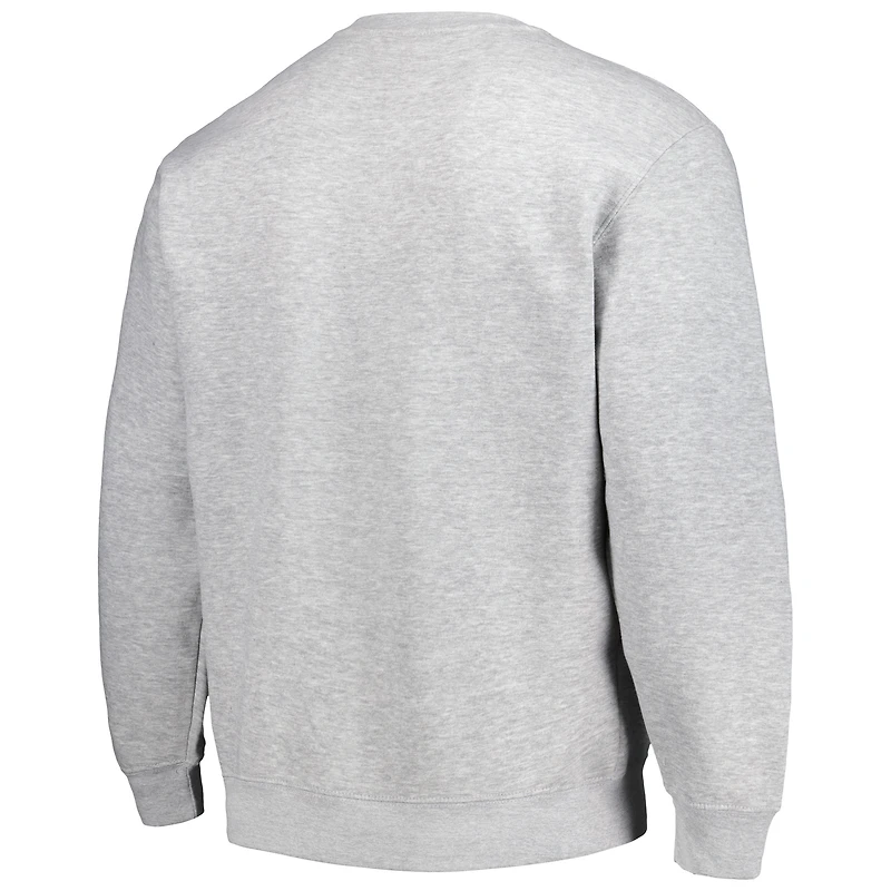 Unisex Stadium Essentials Heather Gray Phoenix Suns Element Logo Pop Pullover Sweatshirt