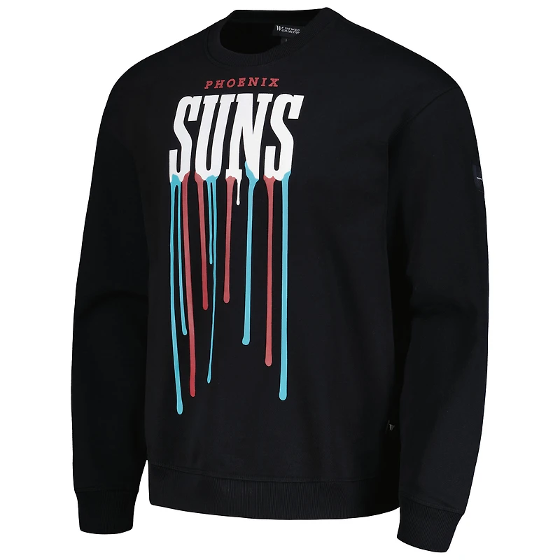 Unisex The Wild Collective Black Phoenix Suns Drip Pullover Sweatshirt