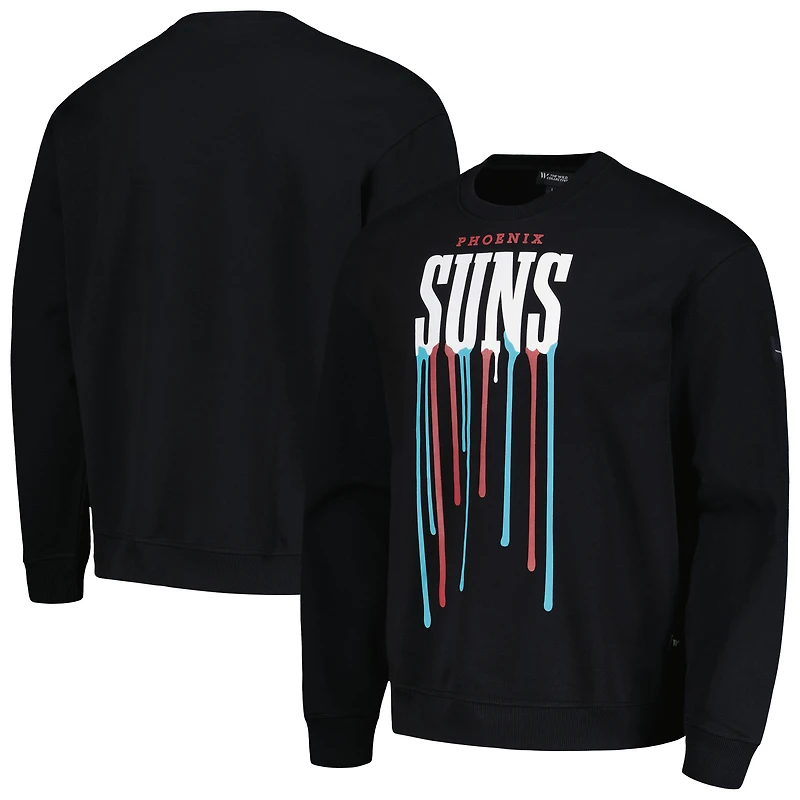 Unisex The Wild Collective Black Phoenix Suns Drip Pullover Sweatshirt