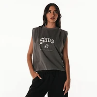 Unisex The Wild Collective Gray Phoenix Suns 2025/26 City Edition Boxy Cropped Darted Tank Top