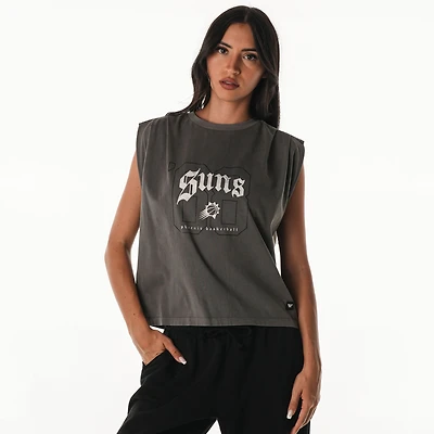 Unisex The Wild Collective Gray Phoenix Suns 2025/26 City Edition Boxy Cropped Darted Tank Top
