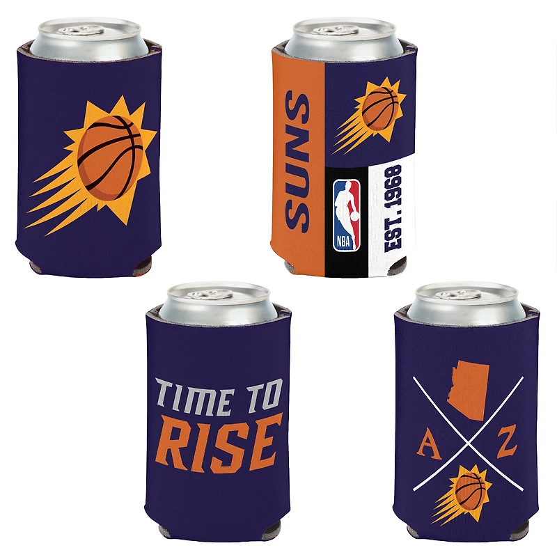 Ensemble de 4 refroidisseurs de canettes WinCraft Phoenix Suns de 355 ml