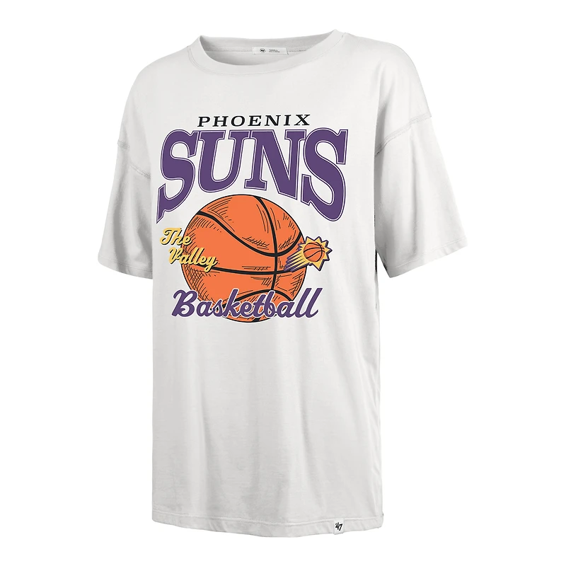 T-shirt blanc pour femme '47 Phoenix Suns City Edition Down Court Sadie