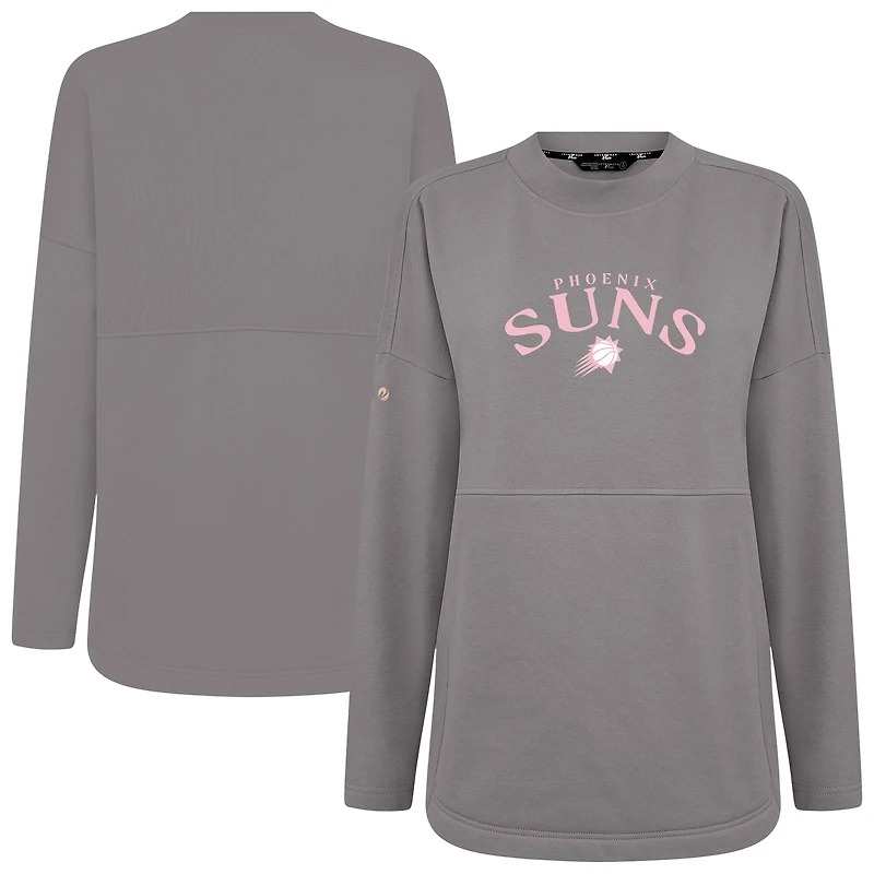 Sweat-shirt à col cintré Beaudry gris pour femme des Phoenix Suns la fête mères