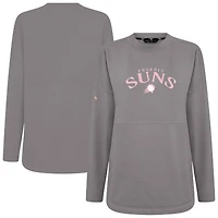 Sweat-shirt à col cintré Beaudry gris pour femme des Phoenix Suns la fête mères