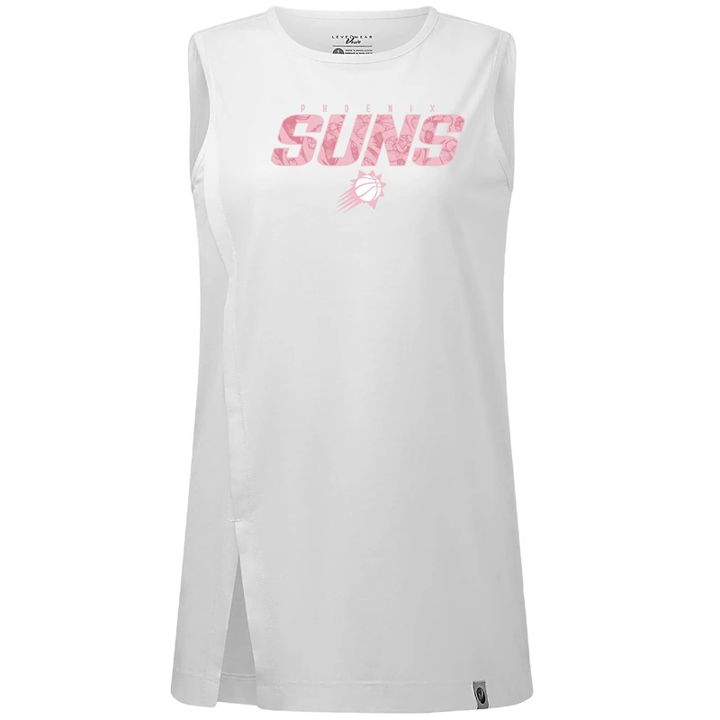 Women's Levelwear  White Phoenix Suns Mother's Day Influx Floral Tank Top