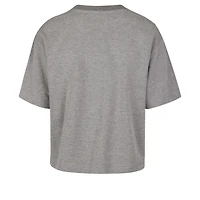 Women's '47  Gray Phoenix Suns Pivot Drop Needle Cropped T-Shirt