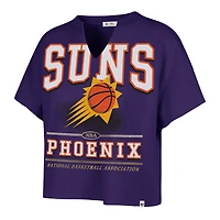 T-shirt oversize à col cranté Elation violet Phoenix Suns '47 pour femme