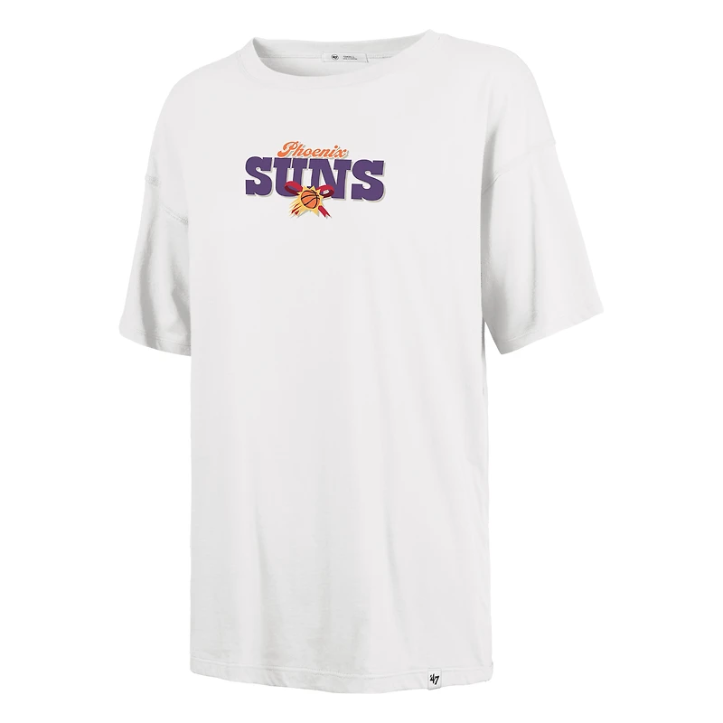 Women's '47 White Phoenix Suns Bow and Banner Sadie T-Shirt