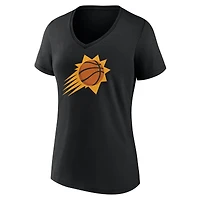 T-shirt à col en V blanc pour femme Phoenix Suns avec logo alternatif