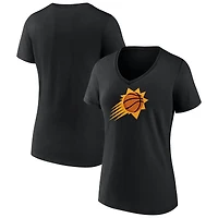 Women's  White Phoenix Suns Primary Logo V-Neck T-Shirt