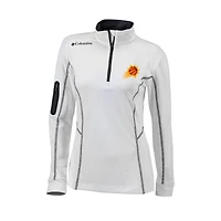 Women's Columbia  White Phoenix Suns Omni-Wick Shotgun Quarter-Zip Pullover Top