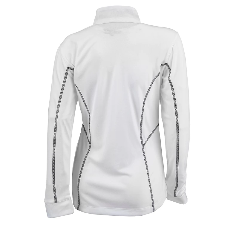 Women's Columbia  White Phoenix Suns Omni-Wick Shotgun Quarter-Zip Pullover Top