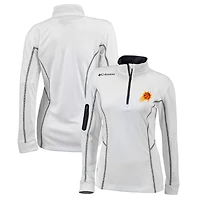 Women's Columbia  White Phoenix Suns Omni-Wick Shotgun Quarter-Zip Pullover Top