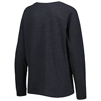 Women's Concepts Sport Heather Black/Heather Purple Phoenix Suns Team Raglan Long Sleeve Top & Shorts Sleep Set