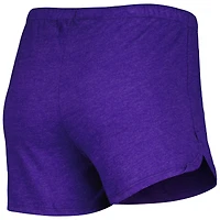 Women's Concepts Sport Heather Black/Heather Purple Phoenix Suns Team Raglan Long Sleeve Top & Shorts Sleep Set