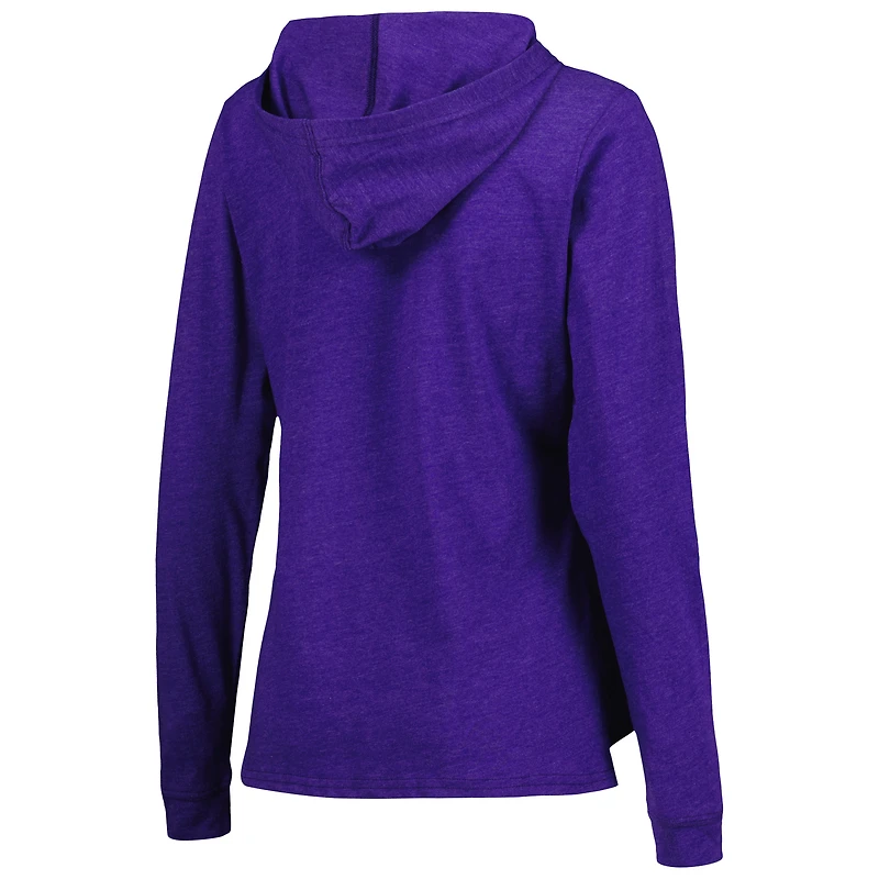 Ensemble de nuit à capuche et pantalon Phoenix Suns Team Concepts Sport Heather Purple pour femme