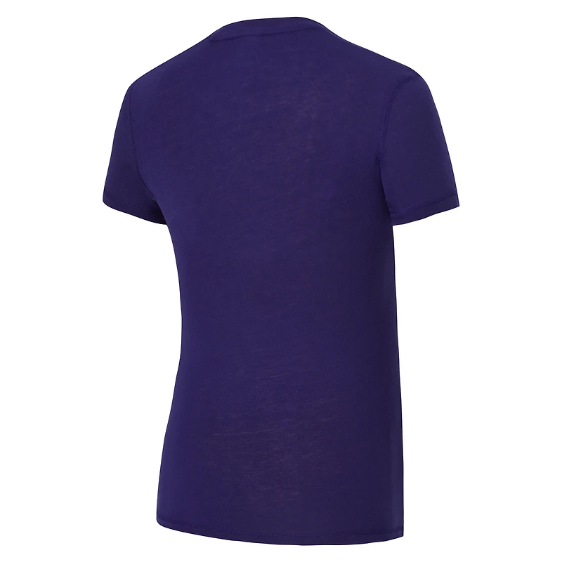 Ensemble pyjama en flanelle pour femme Concepts Sport Phoenix Suns Avondale violet/noir : t-shirt et pantalon.