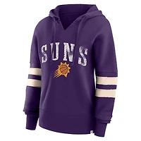 Sweat à capuche col en V Fanatics Purple Phoenix Suns Bold Move Dolman pour femmes