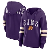 Sweat à capuche col en V Fanatics Purple Phoenix Suns Bold Move Dolman pour femmes