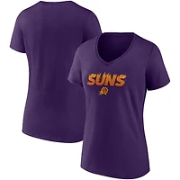 Fanatics Purple Phoenix Suns Hometown Collection On Fire T-shirt à col en V pour femmes