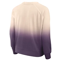 Women's Fanatics Tan/Purple Phoenix Suns Lounge Arch Raglan Pullover Sweatshirt