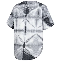 T-shirt surdimensionné à col en V Tie-Dye G-III 4Her par Carl Banks pour femmes, noir, Phoenix Suns Tournament