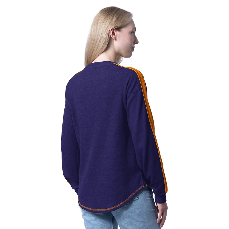 Women's G-III 4Her by Carl Banks Purple Phoenix Suns Advantage Tri-Blend Long Sleeve T-Shirt