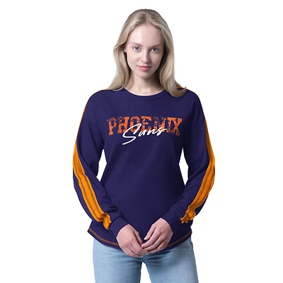 T-shirt à manches longues violet G-III 4Her par Carl Banks pour femme, motif Phoenix Suns Advantage Tri-Blend