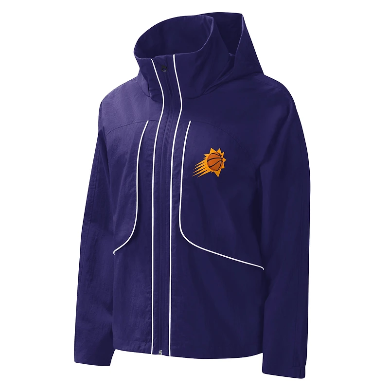 Sweat à capuche zippé pour femme G-III 4Her by Carl Banks violet Phoenix Suns Last Shot