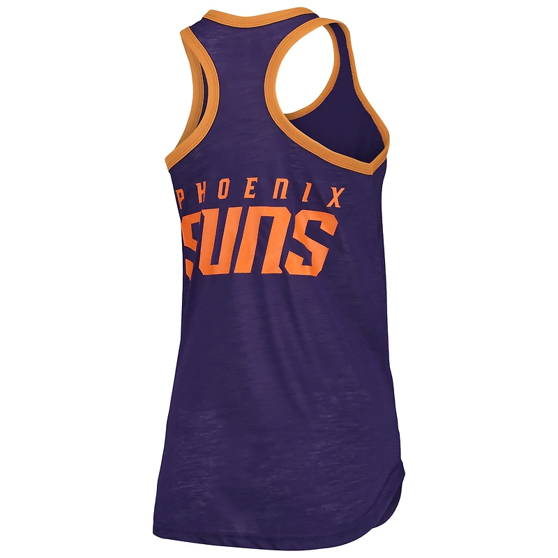 Women's G-III Sports by Carl Banks Purple Phoenix Suns Showdown Burnout Tank Top